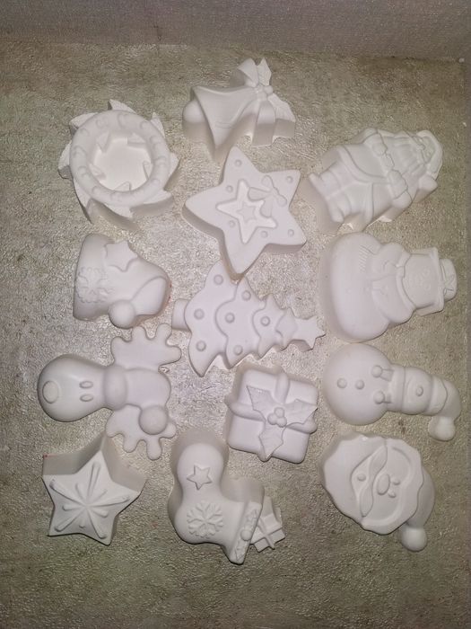 Новогодные раскраски из гипса