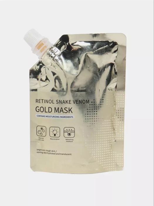 Gold Mask yuz uchun niqob ayollar va erkaklar uchun