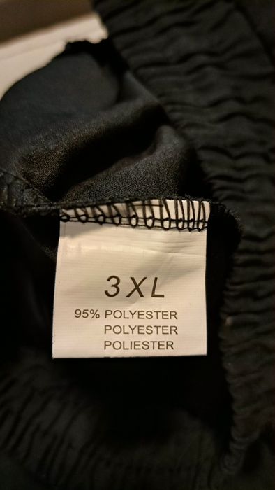 Pantaloni negri largi, 3XL