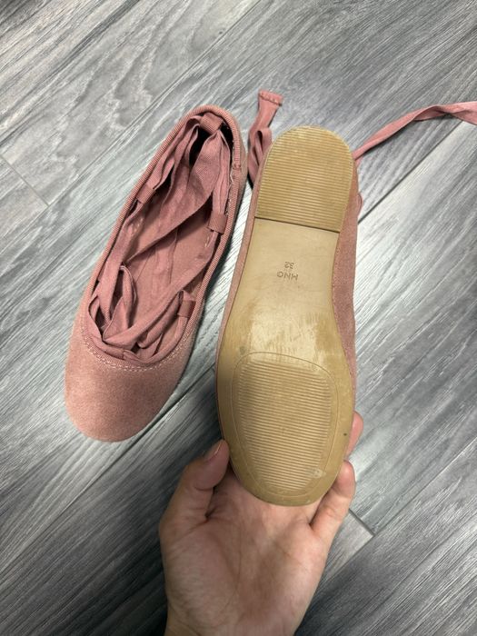 Замшевые балетки Mango для девочек