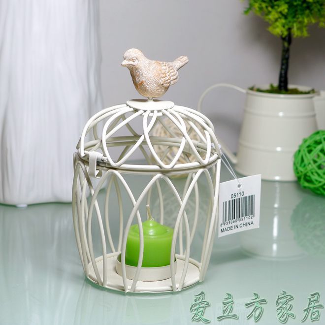 подсвечник с птичкой