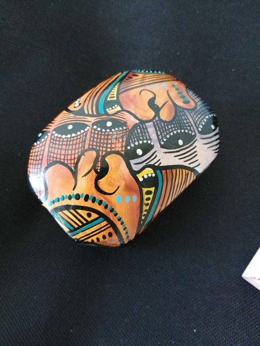 Doua cutii din lemn si ipsos pictate metoda servetelului decoratiuni