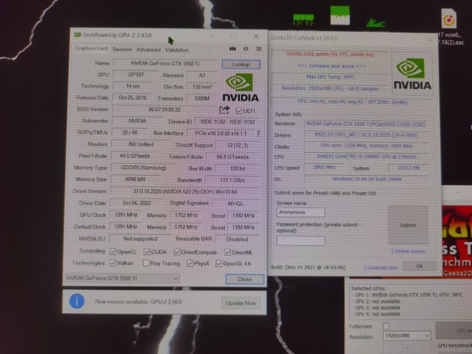 Продам Palit Storm X GeForce Gtx 1050ti 4gb