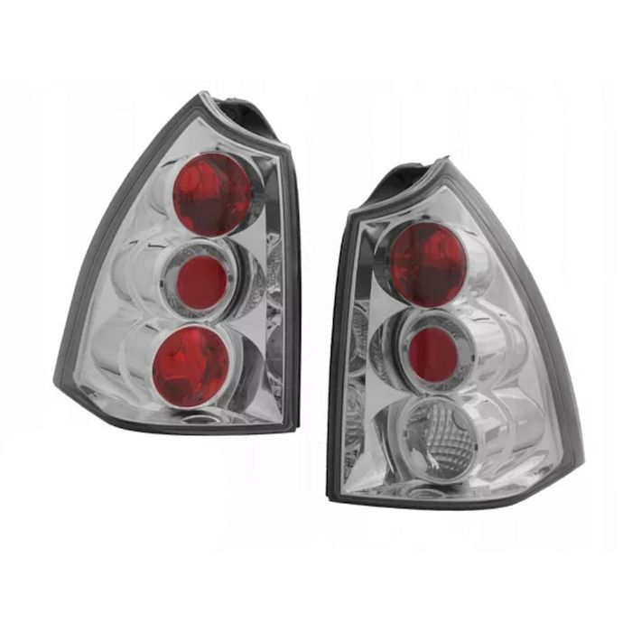 Set stopuri tuning Peugeot 307, 03.2001-09.2005 Model Combi, Estate, partea stanga, dreapta transparent-silver, fara suport becuri