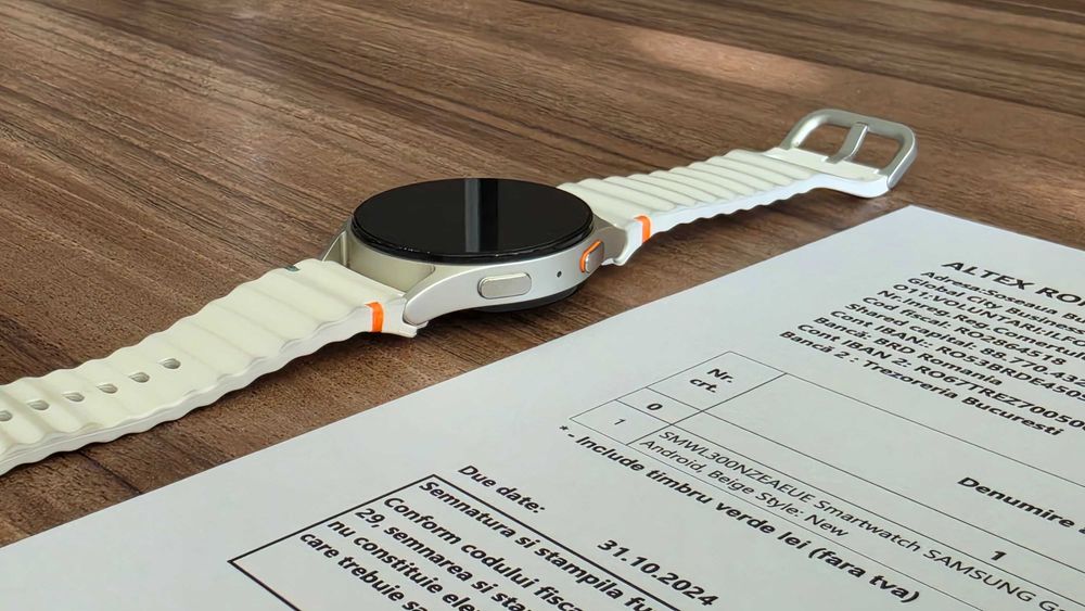 Ceas Smart Samsung Galaxy Watch7 40mm, culoare Beige/Cream, Bluetooth