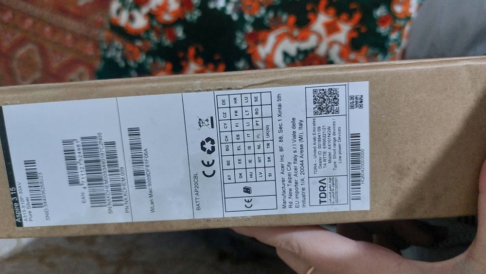 Kompyuter Acer 1 yıl garantiya