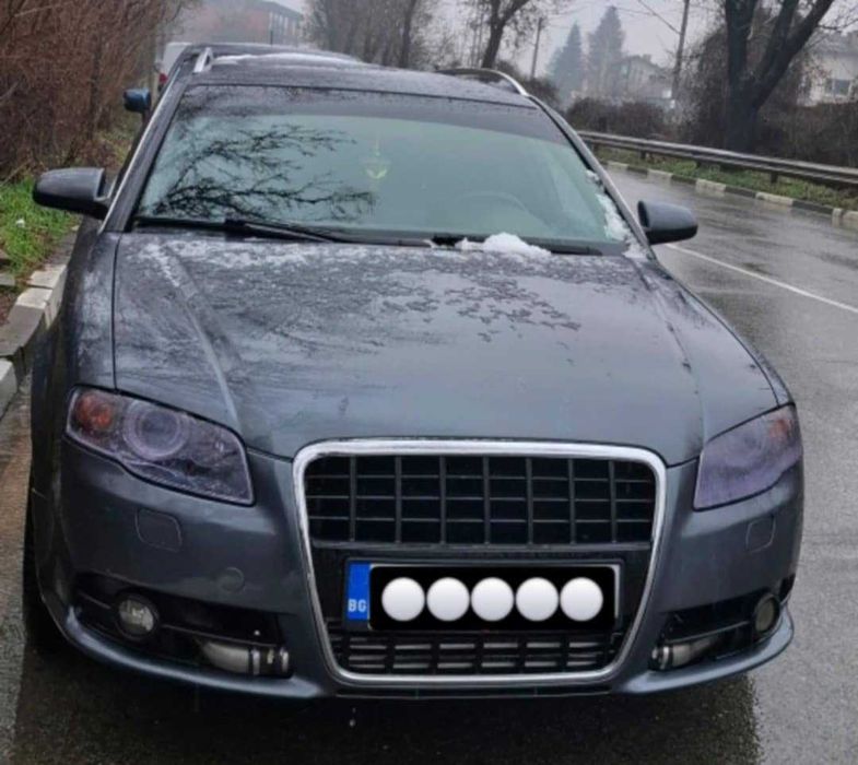 Предна броня Audi A4 B7 S-line с отвори за пръскалки