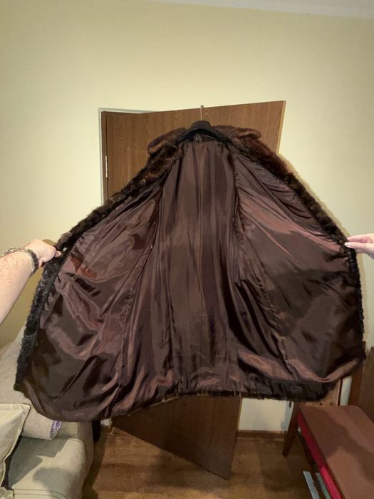 Vand haina de blana lunga din nurca - model clasic