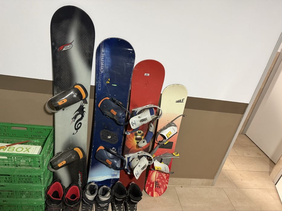 Set schiuri + clăpari diverse mărci (Head, Atomic, Fischer etc.