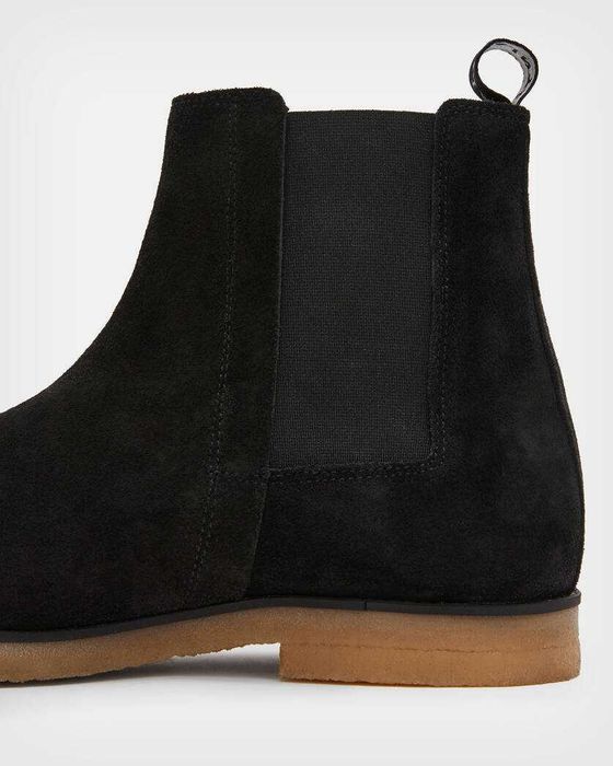 AllSaints Rhett Suede Boot Кожени мъжки боти тип челси Черни Размер 41