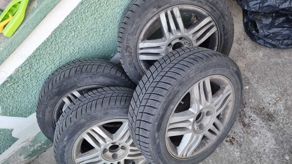 Set Jande aluminiu + Anvelope 195/55 R16 Barum
