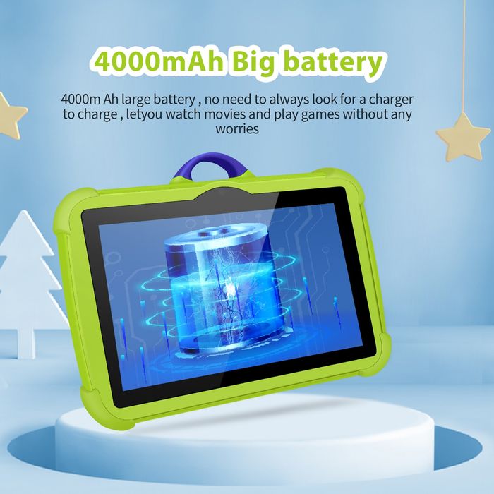 Детски таблет 7" Android 13 | 4GB RAM + 64GB | 4000mAh | WiFi | Нов