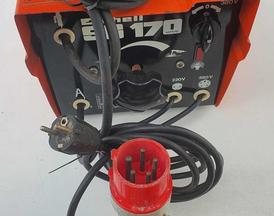 Einhel SG 170, aparat de sudura trifazic/ monofazic si cutie electrozi
