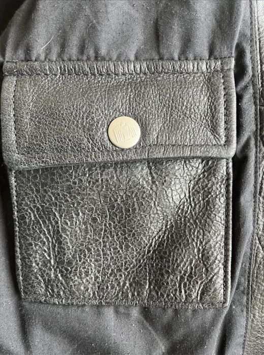 Geaca motor , piele veritabila