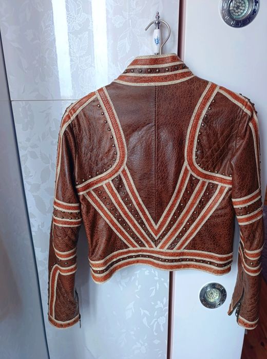 Уникално кожено яке от телешка кожа