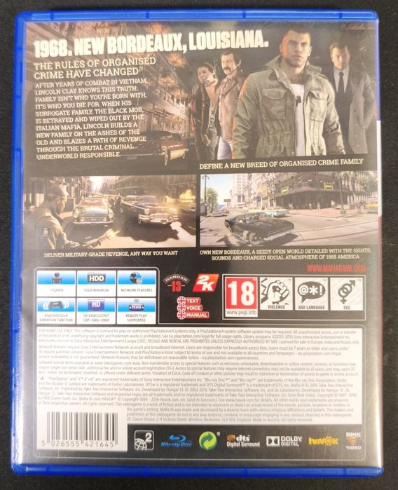 Mafia 3 игра за PS4/PS5