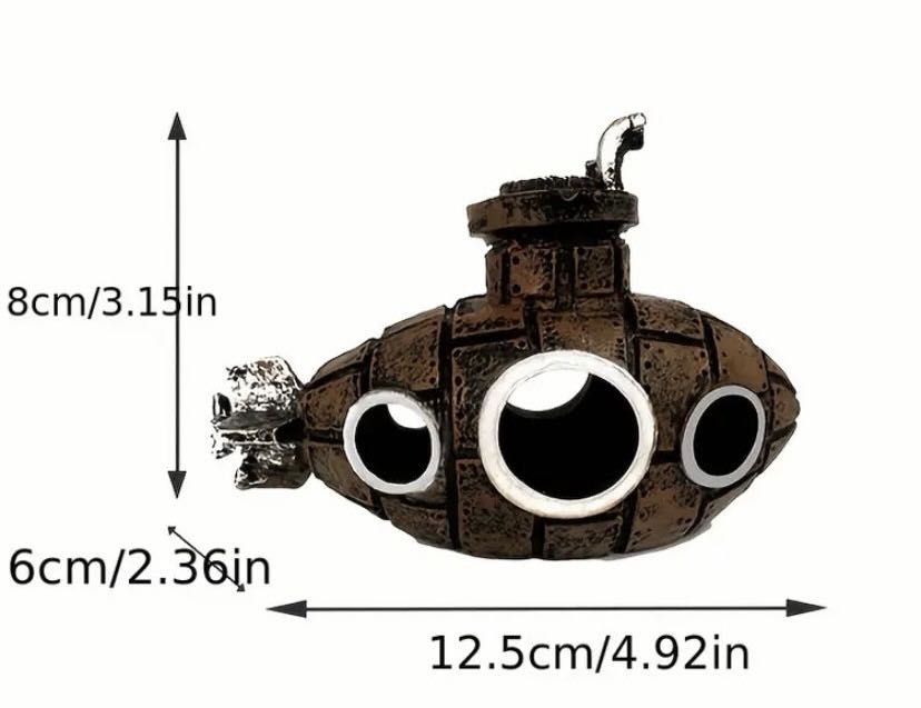 Decor acvariu submarin