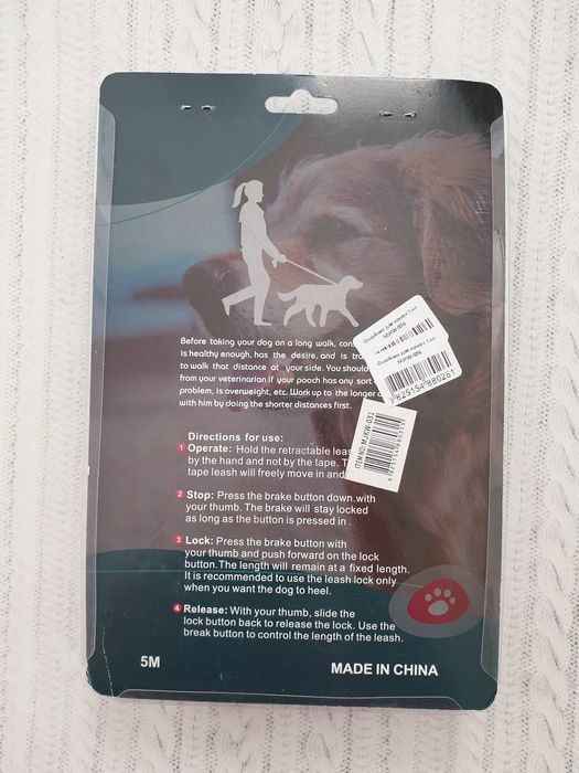 Шлейка, рулетка - поводок