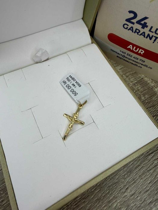 (AG42) Medalion aur 14K 1g b6934.2 - Garantie 2 ani!