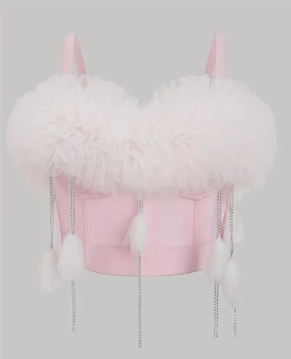 Красив Розов Топ