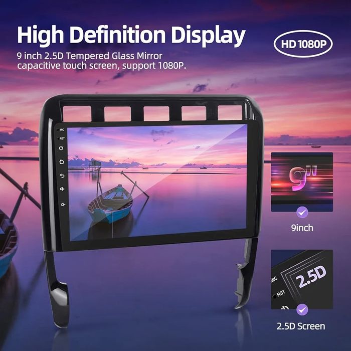 9" Мултимедия за Porsche Cayenne (2002-2010), 2+64gb 4core, Android 13