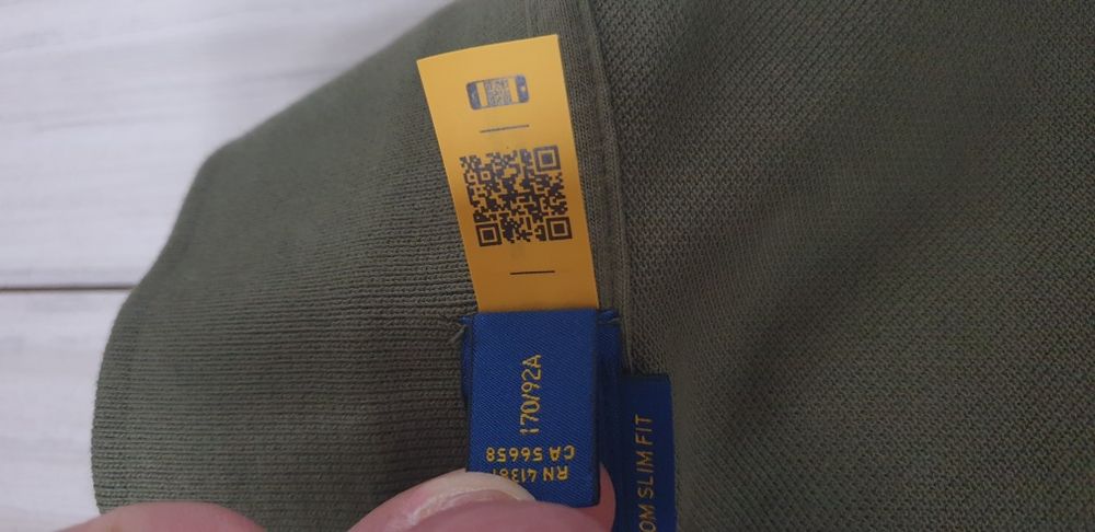 POLO Ralph Lauren Pique Cotton Custom Slim S НОВО ОРИГИНАЛ Мъжка Тенис