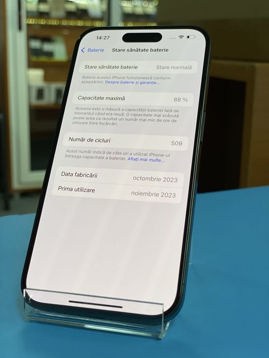 Apple iPhone 15 Pro 128GB, Garantie 12 luni | Lensun