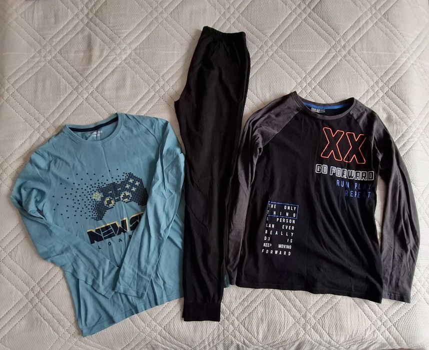 Детски лот от тънко долнище и 2 бр. пролетни блузи с дълъг ръкав