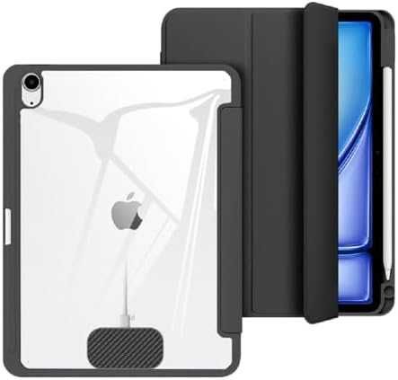 Нов Прозрачен калъф за iPad Pro 11 Air 11 с магнитно зареждане таблет с държач за писалка