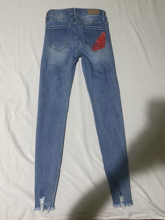 Дънки къса талия