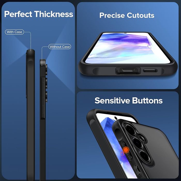 Samsung A56,A36,A16,A06 силиконов кейс ,прозрачен,ударо-устойчив,Ново