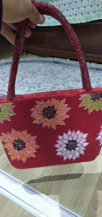 Сумка с бисером фабричная