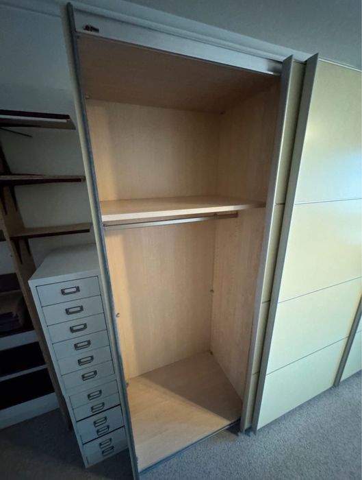 Dressing/Dulap 328/216/66 cm 4 usi culisante crem