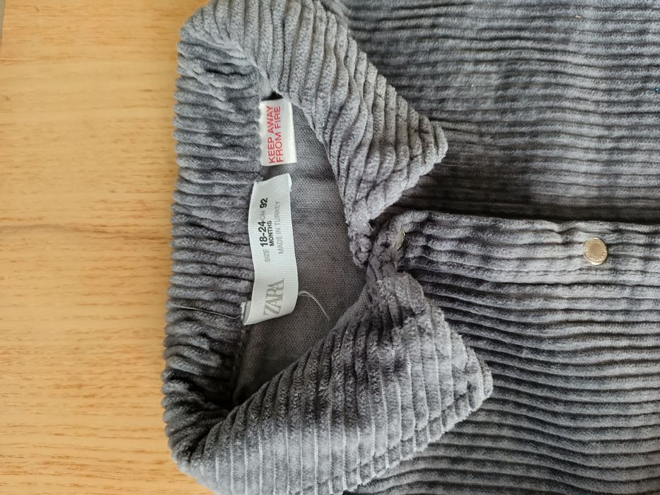 Rochie catifea reiată Zara măr.92-98