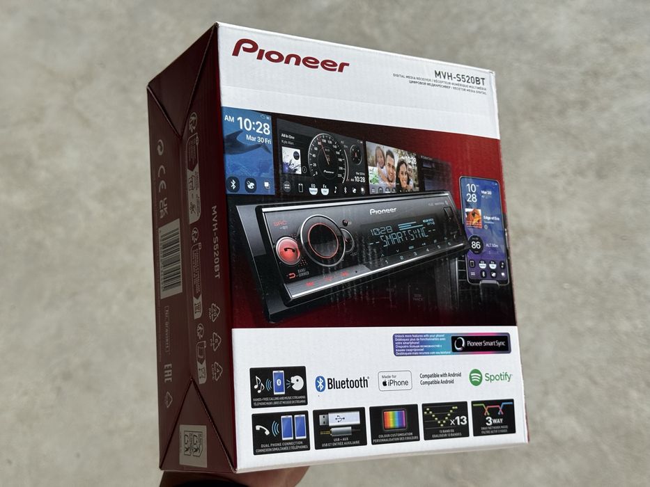 Магнитола Pioneer MVH-S520BT/S325BT MADE IN INDONESIA (725,718,5250)