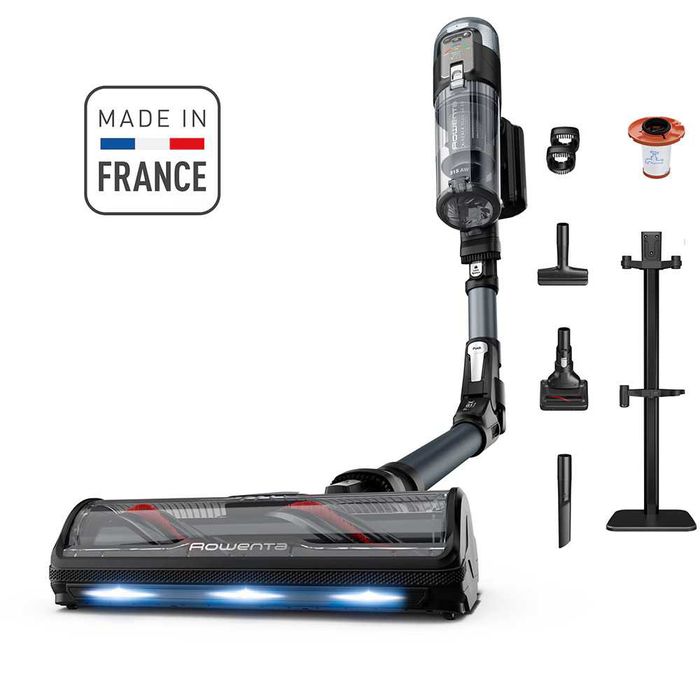 Aspirator vertical fara fir Rowenta 16.60 RH9C71E0, 120 min, suport incarcare, nou cu garantie