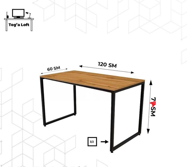 Продаётся стол лофт (parta)