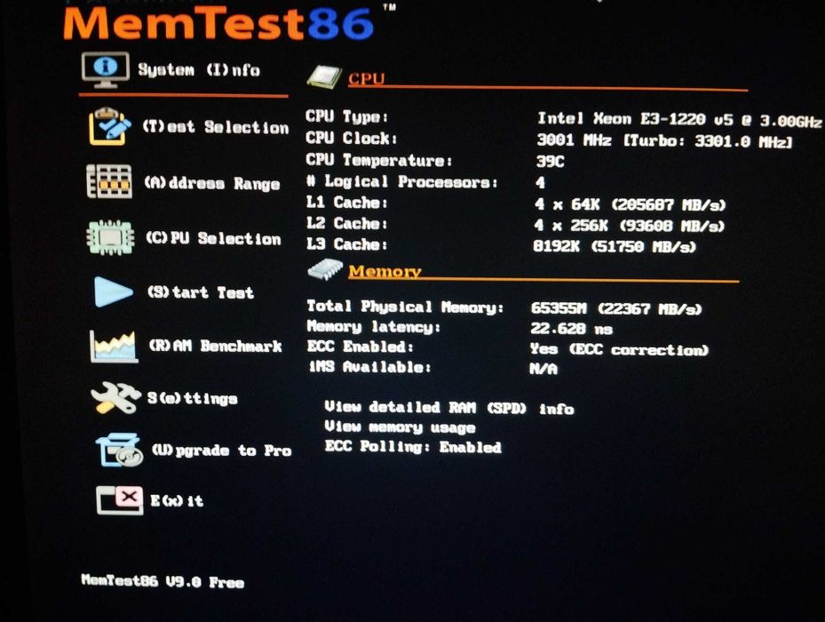 DDR4 64Gb ECC - (4 x 16Gb) Crucial  2400MHz PC4-19200E