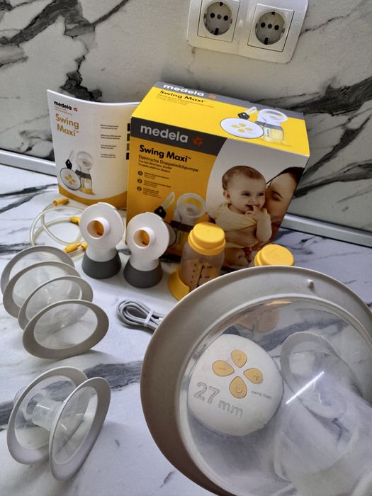 Помпа за кърма Medela Swing Maxi, Електрическа, Двойна, Двуфазна