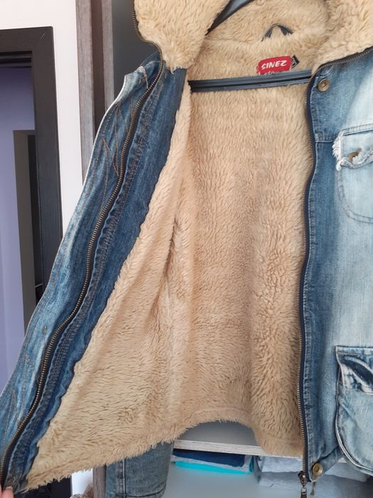 Зимно яке Деним,вталено