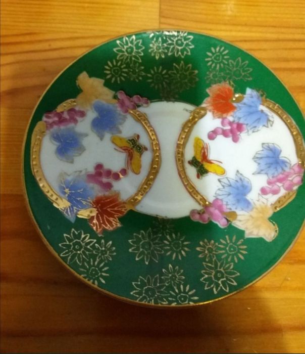 Serviciu cafea pictat manual