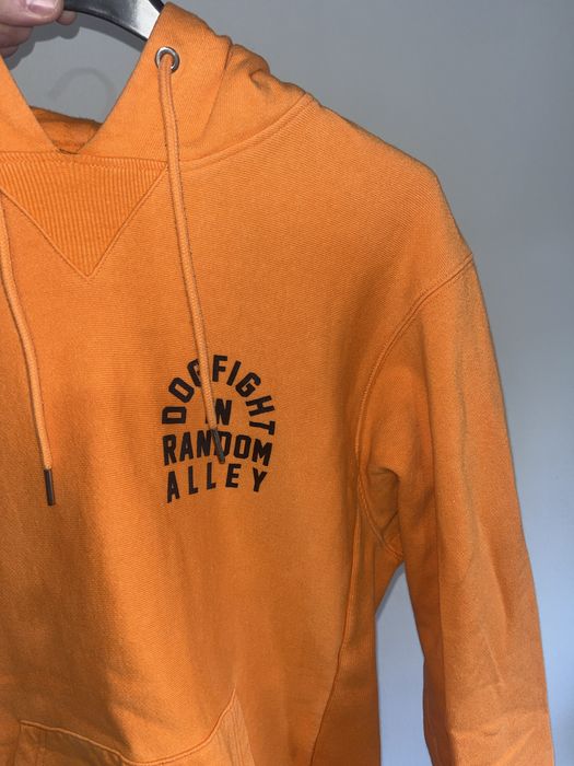 Hanorac portocaliu cu glugă, mărimea S