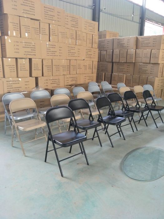 Scaune pliante (pliabile) ieftine,metalice,pt.terase,nunti,conferinta