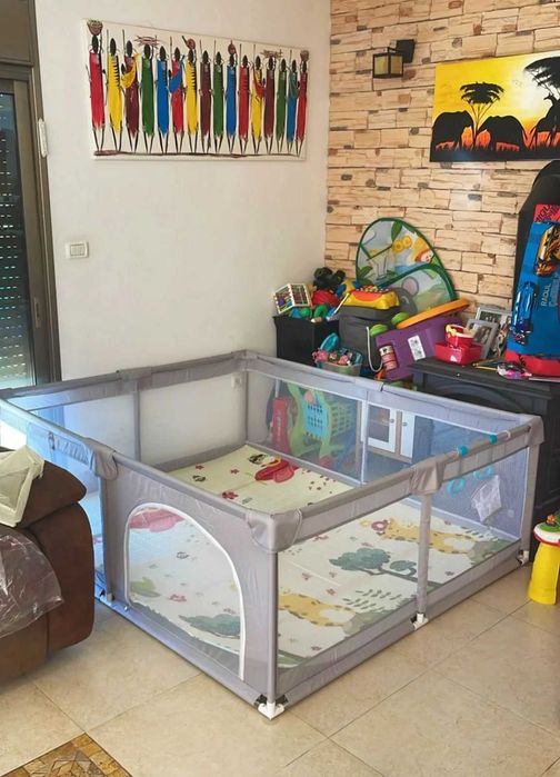 НОВА Детска кошара за игра 120/120см. Заграждение / ограда + ПОДАРЪЦИ