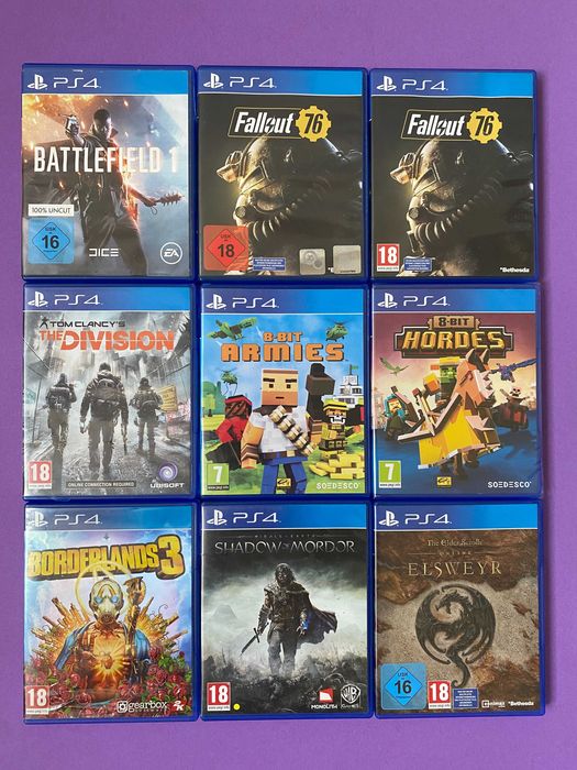 playstation 4 игри - Battlefield 1,Borderlands 3