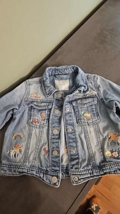 Geaca fetițe blugi NEXT 1,5-2 ANI 92 CM