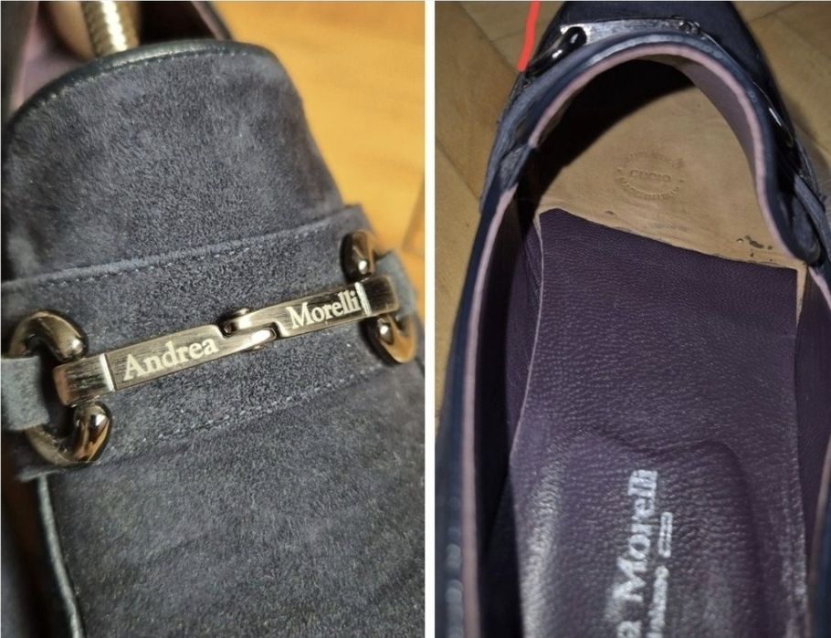 Mocasini de lux Andrea Morelli - Lucrați manual în Italia - 41