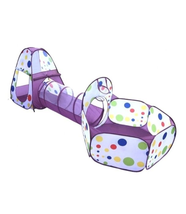 Палатка с туннелем и сухим бассейном