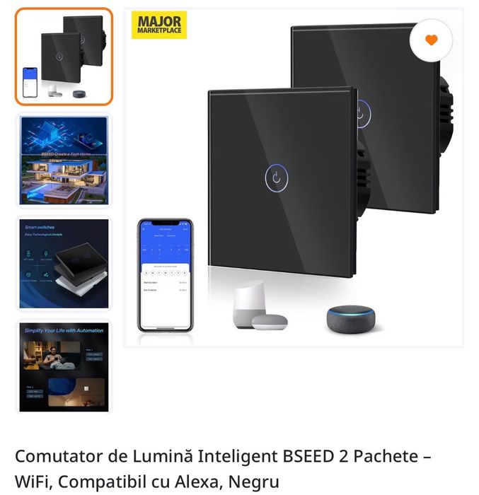 Vand intrerupatoare touch, wifi si prize de sticla