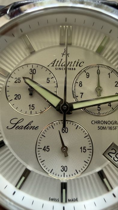 Atlantic Chronograph Crystal Safir